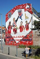 Graffiti in tribute to LOSC in Lille