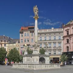 Morový sloup plague column at Náměstí Svobody in Brno, Czech Republic