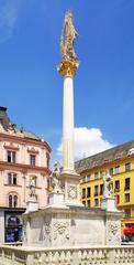 Marian plague column at Freedom Square in Brno