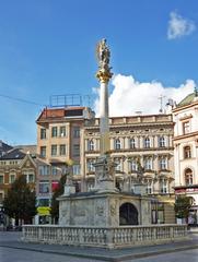 Mariensäule on Freiheitsplatz in Brno