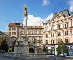 Mariensäule on Freiheitsplatz in Brno