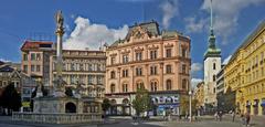 Mariensäule on Freiheitsplatz in Brno