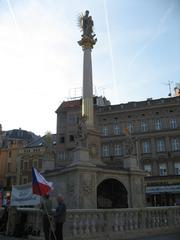 cityscape of Brno skyline with historic and modern buildings