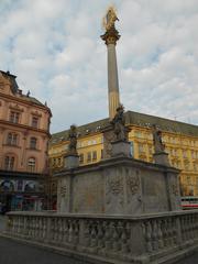 aerial view of Brno city center