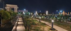 Night scene of City Park in Jaipur