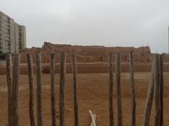 Exterior view of Huaca Huantinamarca from the West side