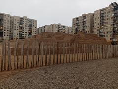 Huaca Huantinamarca with surrounding condos