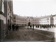 Students from the officer's academy at Frederiksberg Slot, Copenhagen, 1895