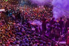 Holi Gair celebration in Indore, Madhya Pradesh, India