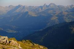 First rays of sunlight in Saanen