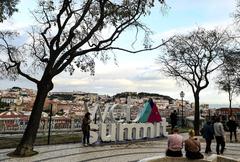 Web Summit branding at São Pedro Alcântara in Lisbon, Portugal, 2019