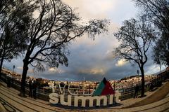 Web Summit branding at São Pedro Alcântara, Lisbon