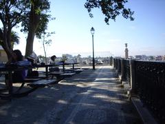 Lisbon cityscape view from São Pedro de Alcântara Garden