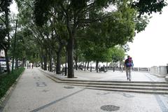 Lisboa cityscape view with historical buildings and Tagus River