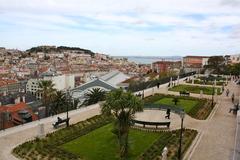 Lisbon cityscape with iconic buildings and landmarks