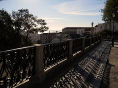 Scenic view of Lisbon with red rooftops and river in background