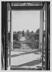 Black and white photograph of Mr. and Mrs. Edgar B. Stern's residence at 11 Garden Lane, New Orleans