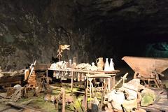 Mining equipment in Seegrotte