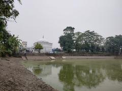 Baneshwar Shiva temple in Cooch Behar district with Shiva Dighi in the backdrop