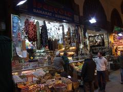 Bustling street scene in Istanbul with historical buildings