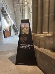 Interior view of Cathédrale de Lausanne