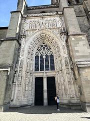 Entrance of Lausanne Cathedral