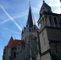 Lausanne Cathedral exterior view