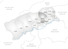 Map of the Municipality Rüttenen