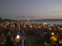 Candle light dinner at Jimbaran beach