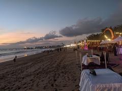 Jimbaran Beach at sunset