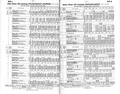 1956 summer bus schedules in southern Vienna