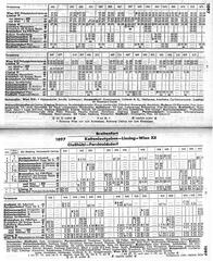 ÖBB bus service schedules for South Vienna, 1969/70