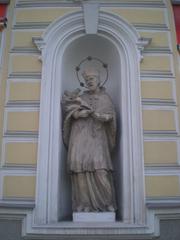 Johannes Nepomuk statue in Wiener Gasse Ketzergasse Perchtoldsdorf Lower Austria