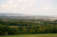 Perchtoldsdorf near Vienna with Kahlenberg in the background