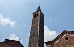 Bell tower of Basilica of Sant'Eustorgio in Milan