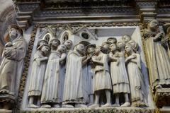 Detail of the tomb of St. Peter Martyr in the Basilica of Sant'Eustorgio, Milan