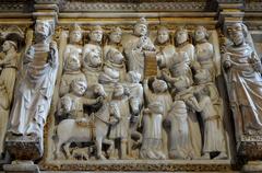 Detail of the Tomb of St. Peter Martyr at Basilica of Sant'Eustorgio in Milan