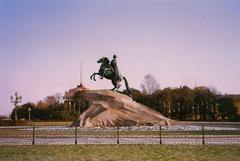 The Bronze Horseman statue of Peter the Great in Saint Petersburg