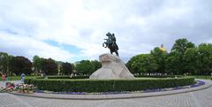 The Bronze Horseman monument in St. Petersburg, Russia