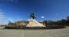 The Bronze Horseman monument in Saint Petersburg