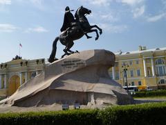 The Bronze Horseman statue in Saint Petersburg, Russia