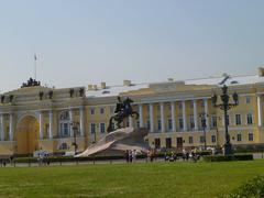 The Bronze Horseman monument in Saint Petersburg, Russia