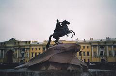 The Bronze Horseman statue in Saint Petersburg, Russia