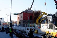 Demolition of Zhongxiao Bridge Beimen Ramp in Taipei