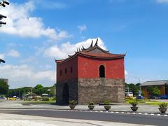 Taipei Beimen North Gate illuminated at night