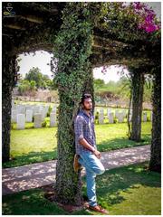 man at Madras War Cemetery