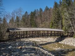 Covered Wooden Bridge over the Javro River