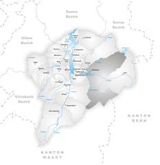 Map of Municipality Charmey