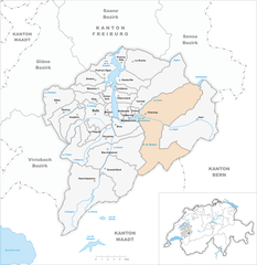 Map of the municipality of Charmey