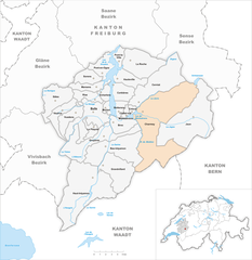 Map of the Municipality of Charmey